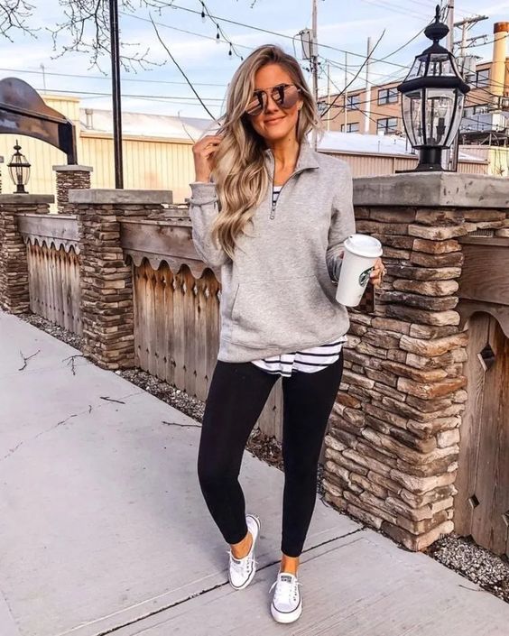 29 Comfy Outfits Ideas with Leggings for Any Season - Fancy Ideas about ...