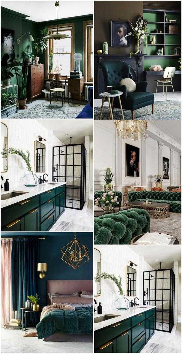 34 Fabulous Green Interior Decoration Ideas to Wow - Fancy Ideas about ...