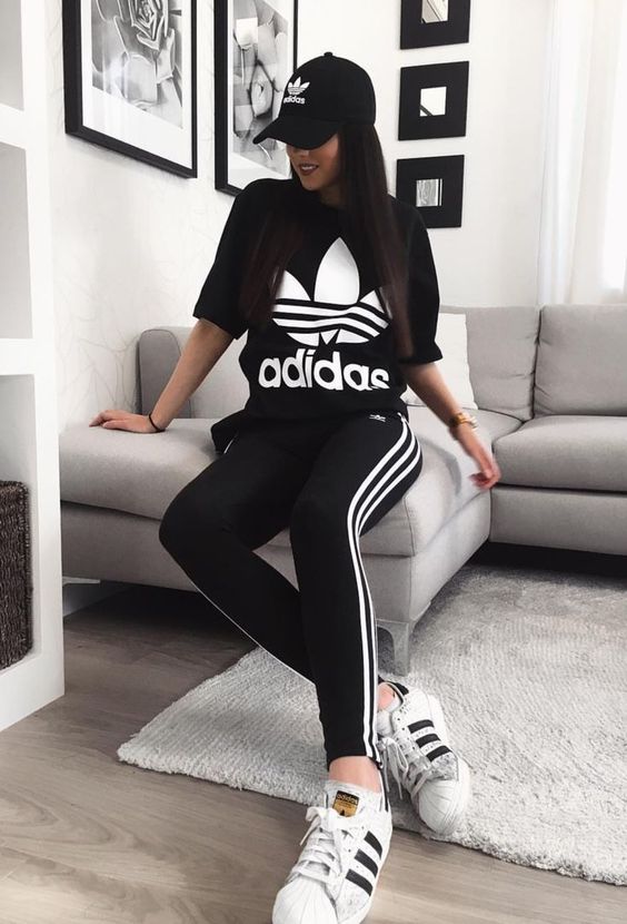 Adidas Legging Outfits-22 Ideas On How To Wear Adidas Tights  Adidas  leggings outfit, Outfits with leggings, Tights outfit winter