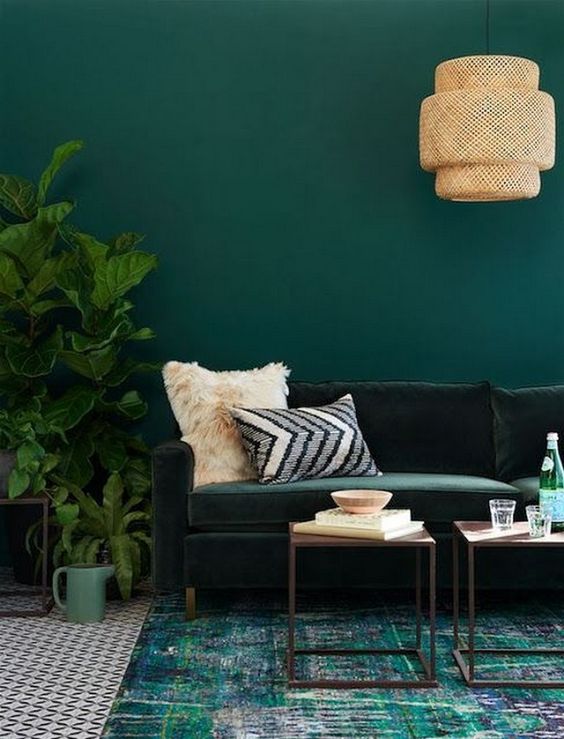 34 Fabulous Green Interior Decoration Ideas to Wow - Fancy Ideas about ...