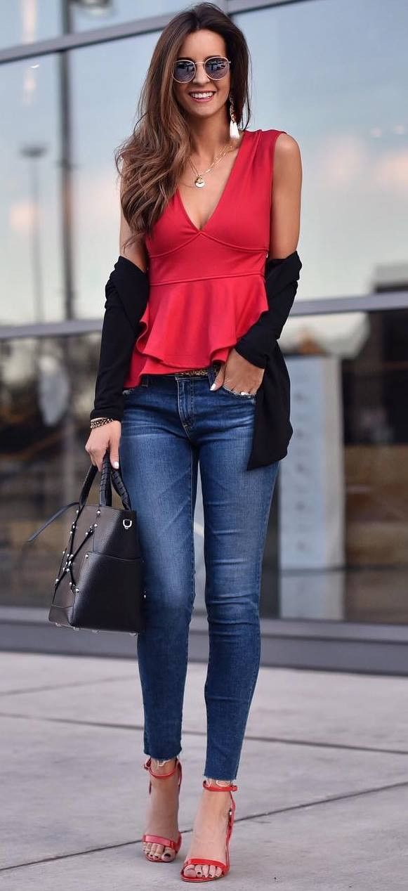 28 Awesome Jeans Outfits with High Heels You Must Have - Fancy Ideas about  Everything