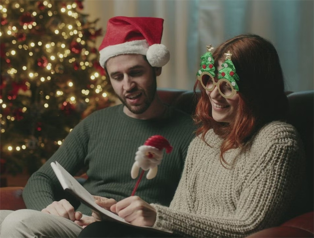 couple writing a letter to Santa