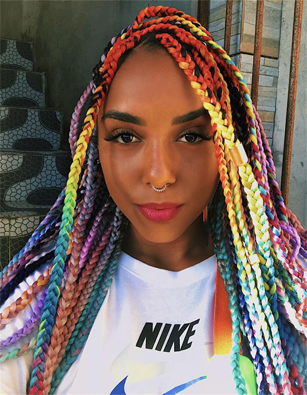 rainbow braids hairstyles
