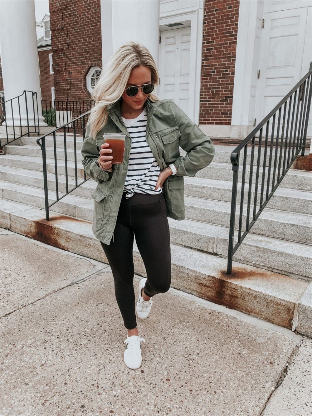 casual utility jacket outfit for fall