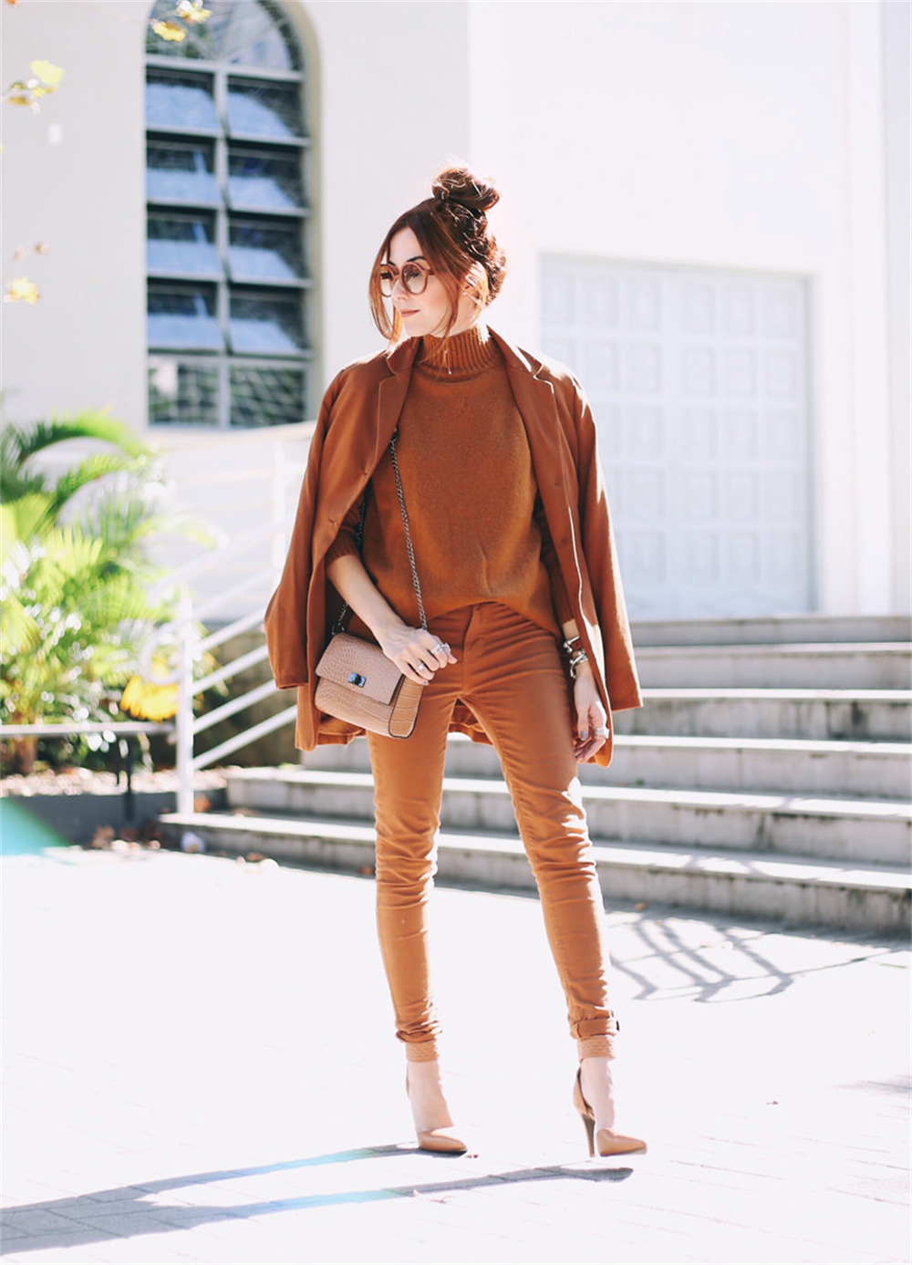 chic monochromatic outfit