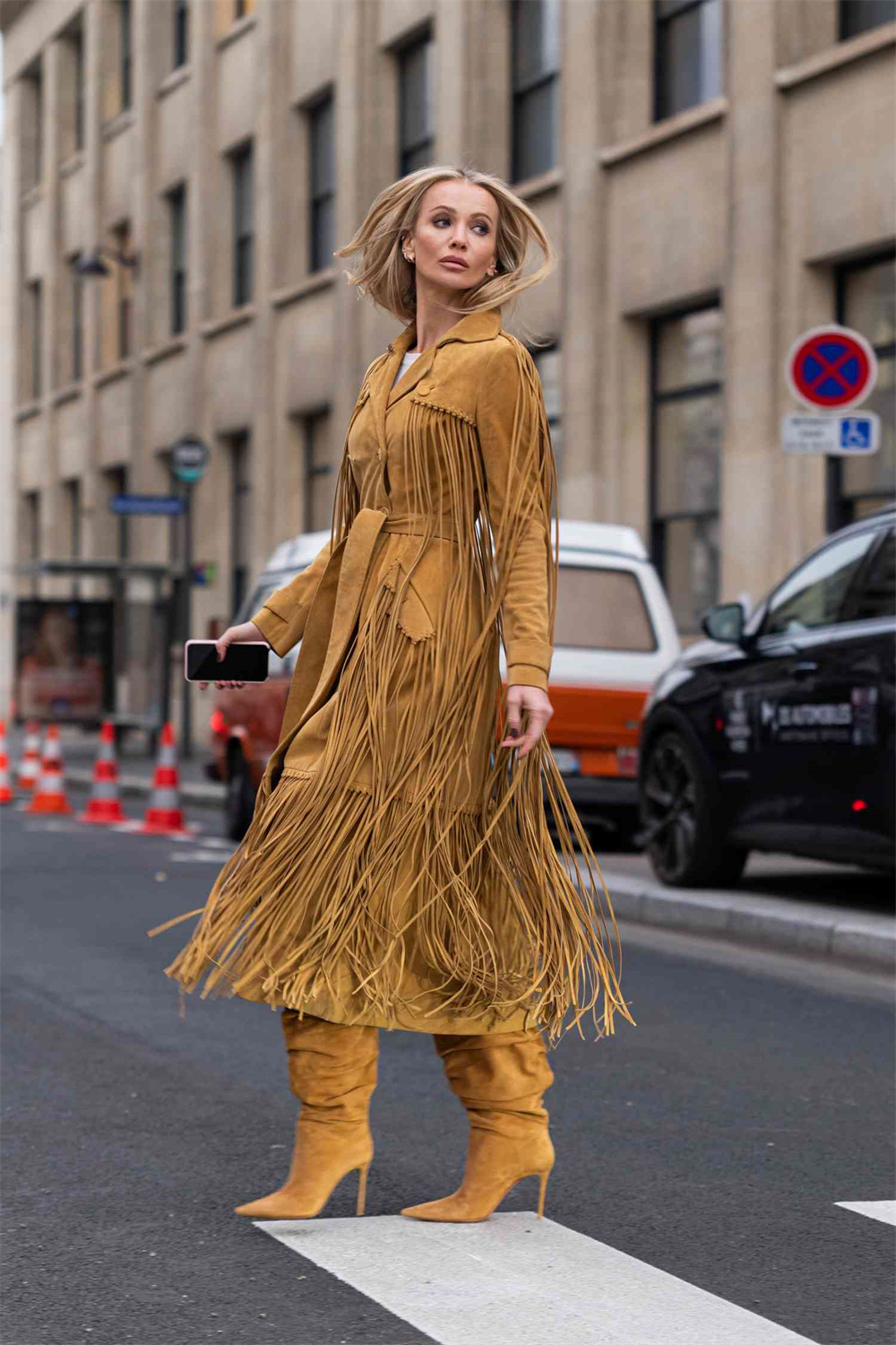 boho chic outfit with fringe and tassels